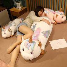 1pc 65/85cm Lovely Lying Angel Unicorn Plush Toys Cute Animal Mascot Pillow Stuffed Soft Kawaii Unicorn Dolls for Children Baby 2024 - buy cheap