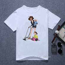 Модная супер футболка "Мама", женские Забавные футболки с графическим принтом, летний топ, женская футболка для активных мам, Женская белая футболка, кавайные Топы 2024 - купить недорого