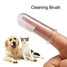 New Hot Selling Super Soft Pet Finger Toothbrush Teddy Dog Brush Bad Breath Tartar Teeth Tool Dog Cat Cleaning Supplies 2024 - buy cheap