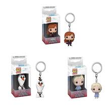 POP Keyring Toy PVC Model Action Figure Keychain Frozen 2 Princess Anna Elsa Olaf Collection Toys for Children Bag Pendant 2024 - buy cheap