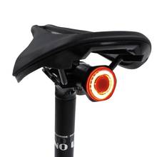 Luz de freio de bicicleta com suporte, led cob inteligente de indução à prova d'água 100lm com carregador usb 2024 - compre barato