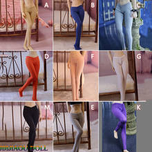 Em estoque 1/6 escala leggings apertados calças modelo feminino siamês meias sexy para 12 "figura de ação corpo 2024 - compre barato