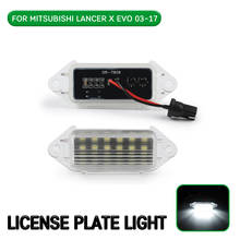 2pc LED License Number Plate Light Lamp For Mitsubishi Lancer 2003-2017 For Lancer EVO X 2007 2008 2009 2010 2011-2019 2024 - buy cheap