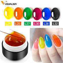 New Venalisa 5ml nail art design uv led glaze gel lacquer soak off color crystal nail glass paint enamel nail polish gel varnish 2024 - купить недорого