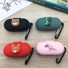 3D Cute Earphone Case For Haylou GT1 Soft Silicone Cover Wireless Bluetooth Headphone Case With Hook For Haylou GT1 2024 - buy cheap