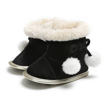 Botas Botas de Inverno Bebê recém-nascido Infantil Meninas Quentes Sapatos de Neve de Pelúcia Sola Macia Sapatos Da Criança Sapatos infantis Prewalker 2024 - compre barato