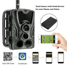 Cámara de rastreo para caza, dispositivo de vigilancia con visión nocturna, recargador de 5000Mah, 4G, 30MP, 4K, aplicación de espectáculo en vivo, servicio Clould, HC801PROLI 2024 - compra barato