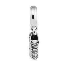 Running Shoe Clear CZ Charm Woman DIY Popular Jewelry Fits original 925 Silver Bracelet & Bangle Silver Beads For Jewelry Making 2024 - buy cheap