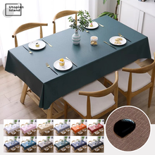 Cubierta de mesa de silicona, mantel verde de PVC, paño de aceite para mesa de cocina, antimanchas, impermeable 2024 - compra barato