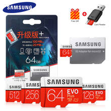 SAMSUNG-tarjeta de memoria microSD EVO PLUS, 32GB, 64GB, U1/U3, 128GB, 256GB, TF/SD Flash, 4K, 100 MB/s 2024 - compra barato
