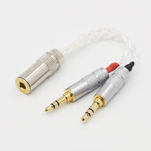 Silver plated 2x 3.5mm Male to 4.4mm Balanced Female Cable for PHA-3 Pono Player 2024 - buy cheap