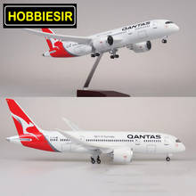 1/130 Scale 47cm Airplane Model Boeing B787 Dreamliner Aircraft QANTAS Airways Airlines W Wheeled Diecast Plastic Plane Toys 2024 - buy cheap