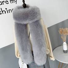 Autumn and winter women's faux fox fur long scarf lady's winter fashion thicken warm scarf shawl pashmina Scarves & Wraps R2558 2024 - buy cheap