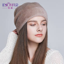 ENJOYFUR Women's Hats For Winter Imitate Wool Soft Thick Caps New Style Casual Hats Female For Women 2024 - buy cheap