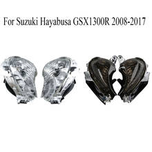 Cristal de señal intermitente delantero para motocicleta, cristal de señal intermitente para Suzuki GSX1300R Hayabusa 2008 2009 2010 2011 2012 2013 2014 2015 2024 - compra barato