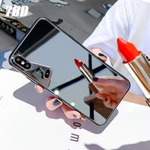 YBD Жесткий ПК зеркальный чехол для телефона iPhone 7 X XR 8 XS 11 Pro plusзащитный чехол для iPhone 6s XS Max SE 2020 чехол Funda Coque 2024 - купить недорого