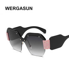 WERGASUN-gafas de sol cuadradas para hombre y mujer, lentes de sol cuadradas de diseño clásico de marca, UV400, con montura grande para conducir 2024 - compra barato