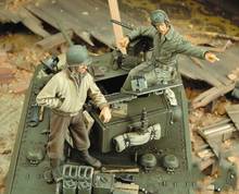 1/35 ancient crew (2 Figures) (NO TANK )  Resin figure Model Miniature gk Unassembly Unpainted 2024 - buy cheap