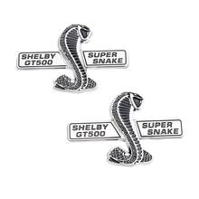 1 PCS 3D SHElBY GT500 SUPER SNAKE Badge Cobra Wall Plaque Emblem Grille Badge Wings Car Stickers For  Car Styling 2024 - buy cheap