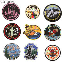 ZOTOONE Iron on Patch Sew on Badge for Clothes Jeans Pants Embroidered Eagle Patches for Clothing DIY for Kids Fabric Applique G 2024 - buy cheap