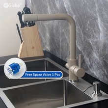 Torneiras gisha com filtro, torneiras montadas no gabinete com 360 de rotação para purificação de água com torneira misturadora 2g2010 2024 - compre barato