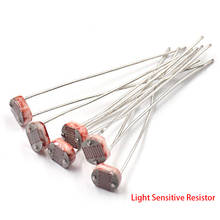 Ldr resistor fotoelétrico sensível à luz, fotoresistor fotoelétrico 5528 gl5528 5537 5506 5516 5539 para arduino, 20 peças 2024 - compre barato