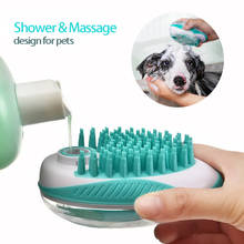 2-in-1Pet Dog Bath Brush Pet SPA Massage Comb Soft Silicone Dogs Cats Shower Hair Grooming Cmob Dog Cleaning Tool Pet Supplies 2024 - buy cheap