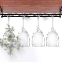 Кухонная подставка для очков для вина кованый железный подвесной держатель бокалов стойка для бара стойка для хранения рюмок шкафы вешалка для чашек 2024 - купить недорого