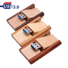 hot sale USB 3.0 Wood rotation usb flash drive USB 4GB 8GB 16GB 32GB 64GB pen drives wedding commemorative gift U stick pendrive 2024 - buy cheap