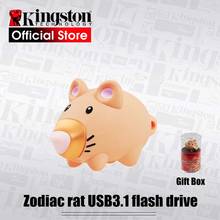 Kingston-unidad Flash usb 3,1, pendrive de Metal de 64GB, edición limitada, regalo del Año de la Rata 2024 - compra barato