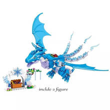 Conjunto de blocos de construção de blocos de lego lego anna o dragão e pirncess, figuras de crianças, presentes para meninos e meninas 2024 - compre barato