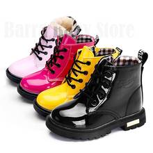 HOT Vip Kids Leather Boots Boys Girls Shoes Autumn Children Boots Toddler Girls Boots Warm Winter Boots Kids Shoes Size 21- 36 2024 - buy cheap