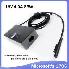15V 4A 65W For Microsoft surface book pro3 pro4 pro 5 pro 6 pro7 power adapter 1706 charger fast charge with 5V 1A 2024 - buy cheap