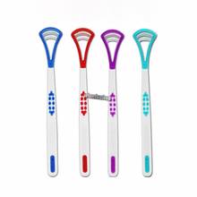 4 colors Tongue Brush Tongue Cleaner Scraper Cleaning Tongue Scraper For Oral Care Oral Hygiene Keep Fresh Breath 2024 - buy cheap