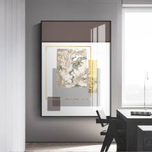 Abstract Posters Nordic Golden geometry Marble Canvas Print Wall Art Posters And Prints Wall Pictures For Living Room Home Decor 2024 - buy cheap