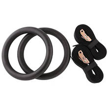 Maximum Load Of 300 Kg ABS Gymnastics Ring Pull Up Fitness Rings Bodybuilding Strength Training Crossfit Gym Workout Equipment 2024 - buy cheap