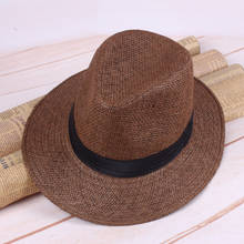 2019 Summer and autumn straw hats Monofilament grass flat along the denim outdoor visor men's big hats Knight cap wholesale 2024 - buy cheap