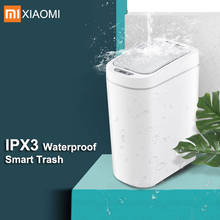 Xiaomi Mijia NINESTARS Smart Trash Can Motion Sensor Auto Sealing LED Induction Cover Trash 7L Ashcan Bins IPX3 Waterproof 2024 - buy cheap