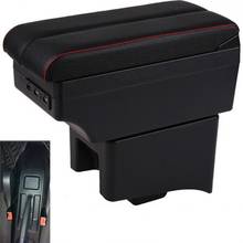 For Volkswagen VW Polo V armrest box central content box interior Polo V Armrests Storage car-styling accessories part with USB 2024 - buy cheap