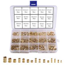 330Pcs Female Thread Knurled Nuts M2 M3 M4 M5 Brass Threaded Insert Round Injection Moulding Knurled Nuts Assortment Kit 2024 - buy cheap