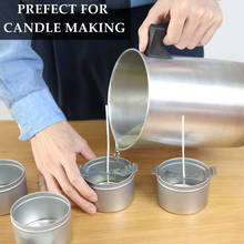 Olla de fusión de cera de 1.2L, jarra de Metal para derretir jabón de vela artesanal, jarra para espumar leche Latte 2024 - compra barato