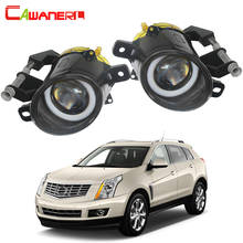 Ctambém luz led para cadillac srx 2010 2011 2012 2013 2014 2015 h11, farol de neblina com olhos de anjo, lâmpada diurna drl 12v, 2 peças 2024 - compre barato