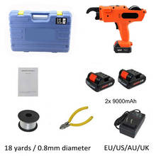 Full Automatic Cordless Rebar Strapping Machine Rechargeable Handheld 12V 9000mah Lithium Battery for Building Rebar Tier New 2024 - buy cheap