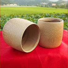 Xícaras de chá de bambu, verde, natural, artesanal, copo de água, bambu, redondo, isolado, pequeno, presente 2024 - compre barato