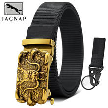 JACNAIP Tactical Nylon Mens Belt Chinese Retro Metal Eagle Dragon Automatic Buckle Belt Sports Hook Military Straps ремень мужск 2024 - buy cheap
