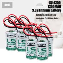 8pc SAFT 3.6V LS14250 1/2AA 14250 1200mAh Li-SOCl2 Batteries Replacements Cell + Plug For Mac Computers Tadiran TL-5902 TL-2150 2024 - buy cheap