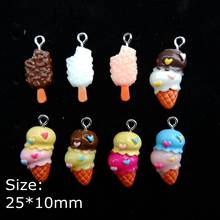 Resin Ice Cream Charms Pendants Flat back Resin Cabochon for DIY  necklace earring keyring Jewelry Making Accessories 2024 - buy cheap