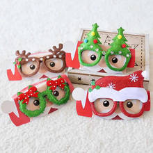 Marco de gafas de Navidad para niños y adultos, juguetes de Papá Noel, muñeco de nieve, cornamenta, gafas, árbol, decoración para fiesta de año nuevo, 1 unidad 2024 - compra barato