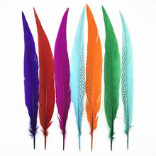 Penas de cauda de faisão 50 tamanhos, personalizado para artesanato 30-80cm/12-32 ", penas longas de faisão para decoração 2024 - compre barato