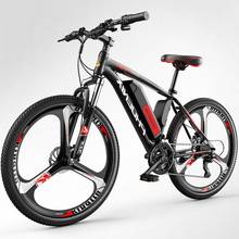 Bicicleta de Montaña eléctrica para adultos, cicla de dos ruedas con doble freno de disco, 36V, 250W, color negro y rojo 2024 - compra barato